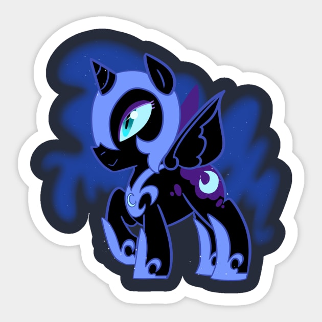 Chibi Nightmare Moon Sticker by Gavs_Art